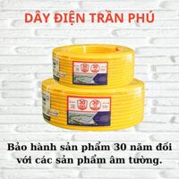 (HÀNG CHÍNH HÃNG)Dây Điện Đôi Trần Phú Dây điện dẹt 2x1.5 2x1.0 2x0.75 Giá Bán Theo Cuộn(100M/Cuộn).