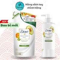 🇯🇵[HÀNG CHÍNH HÃNG]🇯🇵Dove Bơ Dầu Gội & Kem Xả Dầu Xả  Phục Hồi Hư Tổn Chiết Xuất Bơ & Dầu Argan 350g