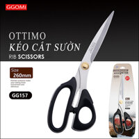 HÀNG CHÍNH HÃNGKéo cắt sườn dài 26cm, lưỡi kéo dài 11.5cm bằng thép không gỉ an toàn sức khỏe của GGOMi Hàn Quốc GG157