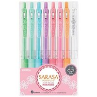 [HÀNG CHÍNH HÃNG]SET 8 BÚT ZEBRA SARASA CLIP MILKY