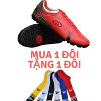 [HÀNG CHUẨN 1001] MUA 1 TẶNG 1 - Giày Đá Bóng Sân Cỏ Nhân Tạo CODAD DYNAMIC - Màu đỏ