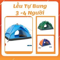 [Hàng Chuẩn - 2 Cửa - 2 Lớp] Lều Cắm Trại Tự Bung 3 - 4 Người, Lều Dã Ngoại Cỡ Lớn, Lều Phượt Du Lịch Tự Bung