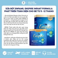 [Hàng chuẩn Air - Date mới nhất] Sữa bột Enfamil Enspire Infant Formula cho bé từ 0 -12 tháng 850gr 581gr