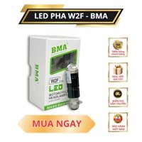 [Hàng Chuản BMA] Đèn Pha LED Bi Cầu W2F - Chân Bóng M5 Cos Trắng Pha Vàng Lắp Dream, Wave Nhỏ, Fu1..