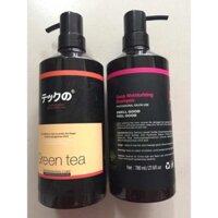 HÀNG CHUẨN Bộ Dầu Gội + Xả Siêu Mềm Mượt Green Tea - Nhật Bản 780ml/Chai .