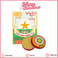 [Hàng Chuẩn] Cao sao vàng Việt Nam 3gr, dầu gió, cao xoa bóp