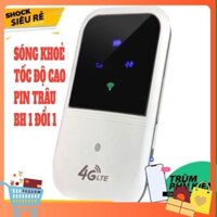 (Hàng Chuẩn Châu Âu) Cục Phát Wifi Di Động Cầm Tay MF80 4G LTE, Pin 2400mAh Internet Cực Khỏe