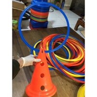 [HÀNG CHUẨN] Combo 20 chiếc nấm tập, Marker, cone chơi thể thao Bóng Đá Rào Cản Nhựa loại 30F, 38F, 50F