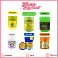 [Hàng Chuẩn] Dầu hít thái lan, hít mũi thái lan, hũ hít mũi các loại 5gr 10gr