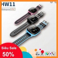 Hàng chuẩn  Đồng hồ thông minh trẻ em HW11 Có Tiếng Việt - GPS - Đo bước đi sức khỏe bảo hành