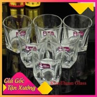 *Hàng Chuẩn*  [Giá Gốc] Bộ Cốc Thuỷ Tinh 5 Cạnh Cherry 507A Dung Tích 195ml