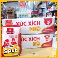 HÀNG CHUẨN HÃNG 1 Thùng Xúc Xích 3 Bông Mai Vissan Ăn Liền (Vị Bò, Heo) 20 Gói 105g, 100 Chiếc