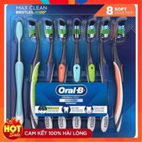 [Hàng chuẩn] [Hàng Mỹ ] Sét 08 Bàn chải đánh răng Oral- B Crossaction Advanced Toothbrushes Max, Whiten, Gum care