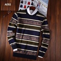 Hàng chuẩn- hàng nhập Áo len nam lót lông ấm đẹp siêu hot có sẵn