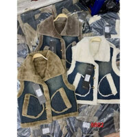 HÀNG CHUẨN LOẠI 1 - Áo Gile Jeans Lót Lông Hàng Quảng Châu Cao Cấp ❣️❣️❣️