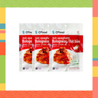 Hàng chuẩn Sốt spaghetti Bolognese O'food, thưởng thức ngay với 3 gói tiện lợi, tổng cân nặng 120g