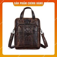 Hàng Chuẩn 💝 TÚI XÁCH KIÊM BALO T123 - DA BÒ DẬP VÂN CÁ SẤU - THỜI TRANH SÀNH ĐIỆU - ĐẲNG CẤP THỜI THƯỢNG