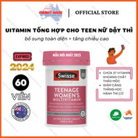 [Hàng chuẩn Úc] Vitamin tổng hợp cho teen girl Swisse Teenage Ultivite Women's Multivitamin 60 Tablets