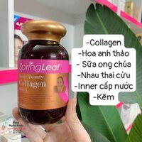 [HÀNG CHUẨN ÚC]VIÊN UỐNG BỔ SUNG COLLAGEN SPRING LEAF INNER BEAUTY 6 IN 1- HỘP 90V