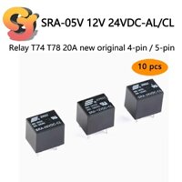 [Hàng có sẵn] 10 chiếc Rơle DC nhỏ SRA-05V 12V 24VDC-AL-CL 4 chân 5 chân T74 DC 20A Rơle ô tô