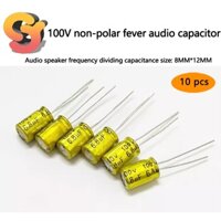 [Hàng có sẵn] 10 chiếc Tụ âm thanh sốt điện cực 100V 1 / 1.5 / 2.2 / 3.3 / 4.7 / 5.6 / 6.8 / 10 / 15 / 22 / 33UF Tụ điện chia tần số