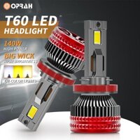 [Hàng có sẵn] 2 Đèn pha LED H4 siêu sáng T60 140W Công suất cao 3570 Đèn pha H1 H3 H8 / H11 / H16 HB3 / 9005 HB4 / 9006 9012 Bóng đèn pha ô tô Bóng đèn chùm cao / thấp 12V