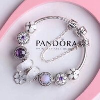 Hàng Có Sẵn / 925 Silver Magnolia Chuỗi Hạt charmbracelet Quà Tặng Sinh Nhật Bạn Gái Hình Xương Rắn Vệ Binh Kèm Hộp Quà Tặng