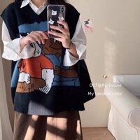 [HÀNG CÓ SẴN] Áo GILE len phong cách Hàn Quốc/ Áo GILE uluzang chất đẹp (Video shop tự quay)