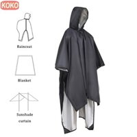 ⭐Hàng có sẵn⭐ Áo mưa cắm trại đa chức năng có mũ trùm đầu đi xe đạp Áo mưa Poncho