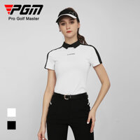 Hàng có sẵn ao ngắn tay Golf nữ chính hãng PGM - YF531 Cổ khóa kéo sang trọng