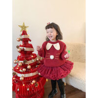 [HÀNG CÓ SẴN] Áo Rabit đỏ | Váy Tutu đỏ cho bé