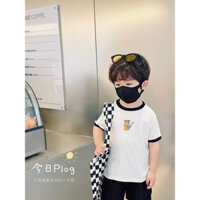 [HÀNG CÓ SẴN] Áo thun cho bé hình chú gấu đánh bóng chày một mình