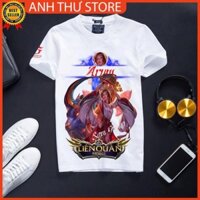 [Hàng có sẵn] Áo Thun Liên Quân Mobile Màu Trắng Cotton Mềm Mịn - Arum Vũ Khúc Long Hổ SALE 85%