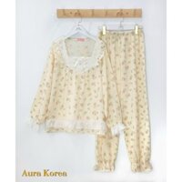 [Hàng có sẵn] Aura Korea - BỘ NGỦ TIỂU THƯ PHONG CÁCH HÀN QUỐC - MÃ 31074