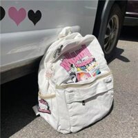 ⭐HÀNG CÓ SẴN👜 Ba lô hai vai in chữ siêu dễ thương ba lô nữ mẫu mới phong cách Nhật Bản cặp sách th