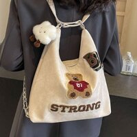 ⭐HÀNG CÓ SẴN🌝 Ba lô sức chứa lớn thời trang và giản dị dành cho nữ Douyin hốc tường thêu hoạt hình