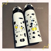 [HÀNG CÓ SẴN] Bình giữ nhiệt bò sữa dung tích 500ml tiện lợi an toàn