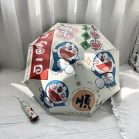 [Hàng có sẵn] [Bộ sưu tập 2861 người] Ô dù hoàn toàn tự động Doremon ins Niche Ô nắng có giá trị cao Tấm che nắng cho mèo Jingle Tấm che nắng Tấm che nắng Phim hoạt hình Du lịch ngoài trời Đi làm và đi làm