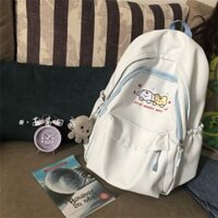 [Hàng có sẵn] [Bộ sưu tập người 1132] Khuôn viên màu trơn Phong cách Mori Túi đi học phong cách Chanel dành cho nữ Ba lô học sinh trung học dung tích lớn ins Phong cách đi chơi Ba lô đi làm Du lịch ngoài trời Leo núi