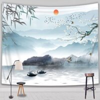 [Hàng có sẵn] [Bộ sưu tập người 2103] Tấm thảm phong cảnh Trung Quốc Tấm thảm treo tường Phòng khách Tám con ngựa Tấm thảm vải nền Tấm thảm hỗ trợ hoa văn Tùy chỉnh một mảnh Gửi cho bạn bè Ex