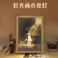 [Hàng có sẵn] [Bộ sưu tập người 1842] Tranh chiếu sáng phong cách Tik Tok ins Phong cách chữa bệnh Dạ quang Phòng ngủ Quà tặng sinh nhật Cô gái Khung ảnh Bàn đầu giường Đèn ngủ Trường học Ngoại vi Quà tặng sinh nhật