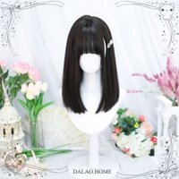[Hàng có sẵn] Bộ tóc giả lolita của Big Guy Full Headgear lolita jk Tóc thẳng dài 414 Mô phỏng tóc giả hai chiều tự nhiên