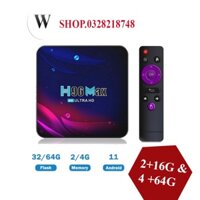 [HÀNG CÓ SẴN] Box TV thông minh Zkmagic H96 Max V11 Android 11 RK3318 4G 64G Bluetooth 4.0 giọng nói Google 2.4G 5G Wifi