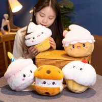🌞HÀNG CÓ SẴN🌛 Cartoon Birthday Cake Plush Toy Strawberry Cookie Ice Cream Doll Birthday Gift