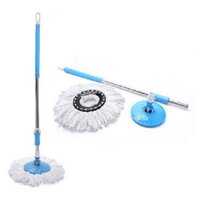 [HÀNG CÓ SẴN]-Cây lau nhà 360 độ mâm Inox Ø25- Thân cây lau nhà 360 độ + Bông lau