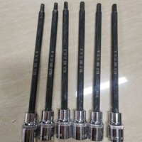 [Hàng có sẵn] Cờ lê điện mở rộng Allen 1 / 2 Allen Bit Air Gun Bộ đầu ổ cắm tuốc nơ vít S2 mở rộng