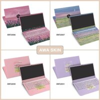 [Hàng Có Sẵn] Decal Dán Laptop Họa Tiết Hoa AWA SKIN - Skin Cắt Dễ Dán Cho Tất Cả Dòng Máy