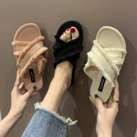 Hàng Có Sẵn Dép Xỏ Ngón Quai Chéo Thời Trang Mùa Hè Phong Cách Mới Cho Nữ Sinh