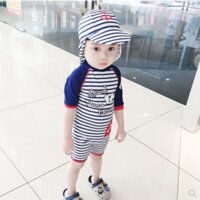 Hàng có sẵn đủ size bộ đồ bơi thuỷ thủ cho các bé trai từ 1-4 tuổi