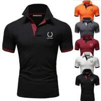 Hàng có sẵn Fred Perry Áo polo nam Áo nam thời trang ngắn tay M-4Xl cỡ 1011